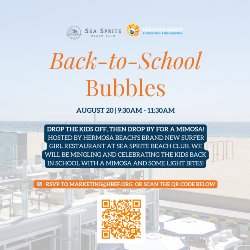 HBEF Back-to-School Bubbles - August 20 / 9:30-11:30 AM - RSVP to marketing@hbef.org